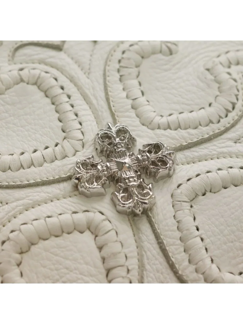 Chrome Hearts Filig Plus Rhodium Processed Clutch White